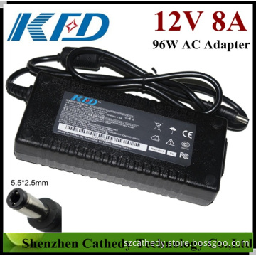 12V 8A Switching Power Supply AC DC Adapter AC 100-240V Power Adapter Charger